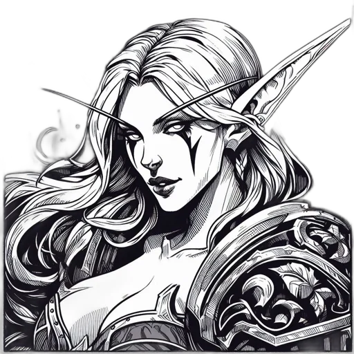 fantasy art, concept art, pixel art, pencil sketch transparent PNG cut-out