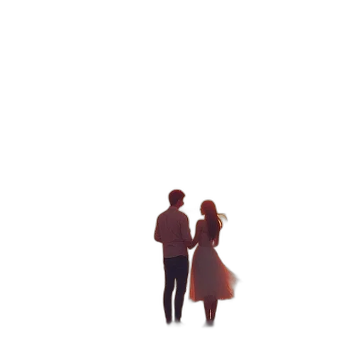 dress, umbrella, robot, pixel art transparent PNG cut-out