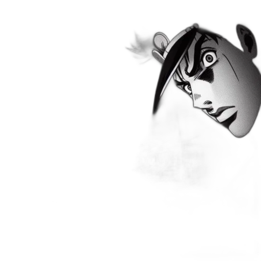 face, mask, hat, staff transparent PNG cut-out