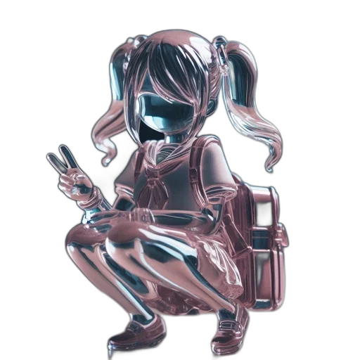 robot, mask, jacket, weapon transparent PNG cut-out