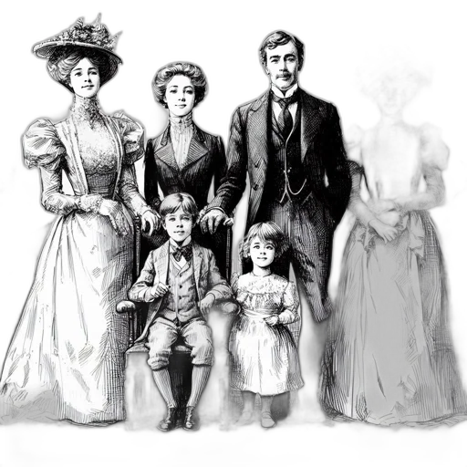 staff, dress, pencil sketch, concept art transparent PNG cut-out