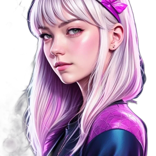 face, dragon, jacket, hair transparent PNG cut-out