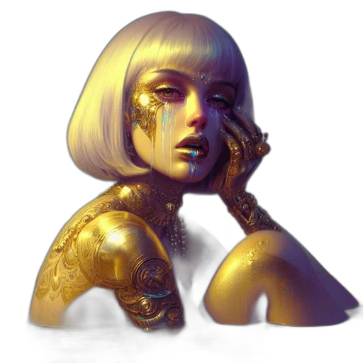 robot, face, mask, jewelry transparent PNG cut-out