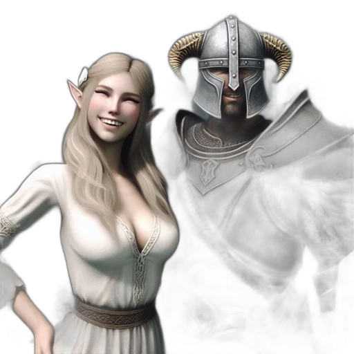 mask, fantasy art, concept art, 3d render transparent PNG cut-out