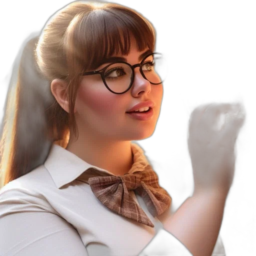 staff, face, dress, photorealistic transparent PNG cut-out