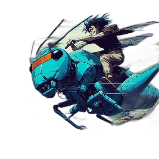 dragon, robot, creature, animal transparent PNG cut-out