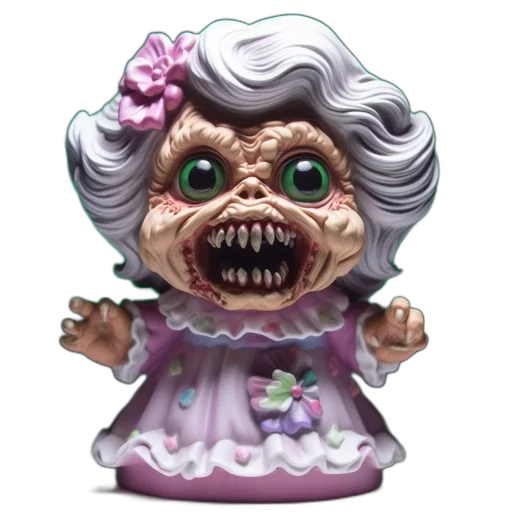 creature, face, mask, 3d render transparent PNG cut-out