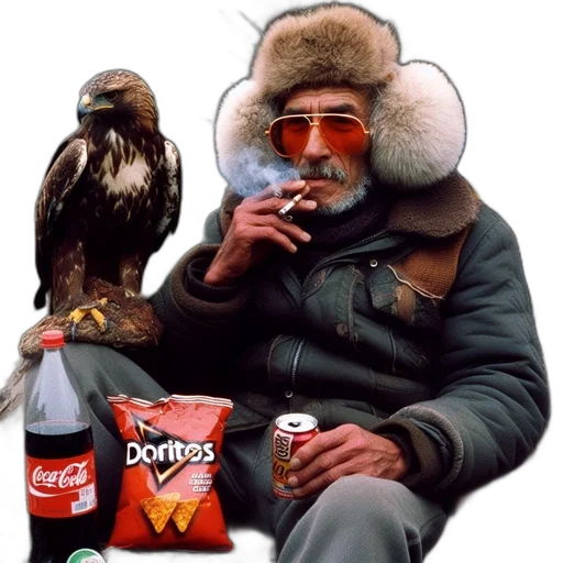 jacket, animal, hat, mask transparent PNG cut-out