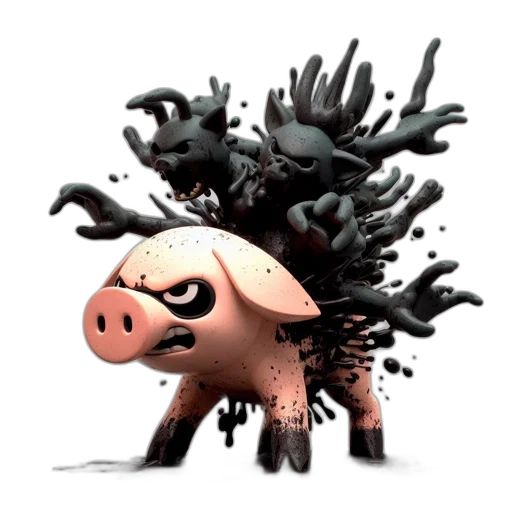 creature, animal, mask, weapon transparent PNG cut-out