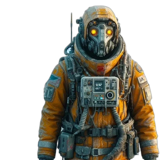jacket, mask, creature, face transparent PNG cut-out