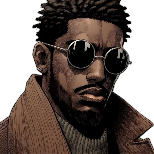 jacket, comic book art, cartoon, concept art transparent PNG cut-out