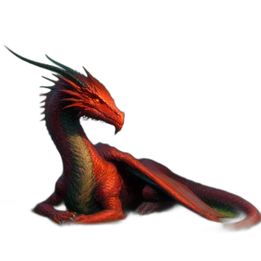 dragon, creature, animal, staff transparent PNG cut-out