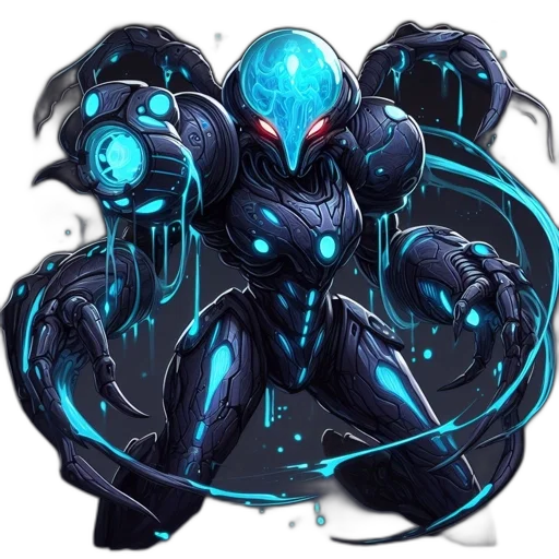 robot, creature, concept art, fantasy art transparent PNG cut-out