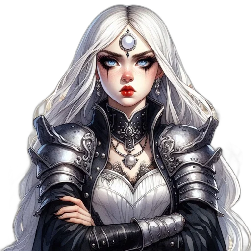 face, fantasy art, concept art, comic book art transparent PNG cut-out