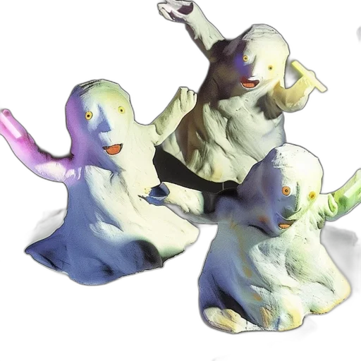 creature, 3d render, concept art, watercolor transparent PNG cut-out