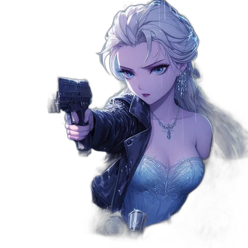 weapon, staff, jacket, concept art transparent PNG cut-out