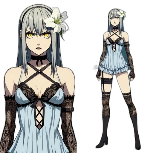 dress, concept art, anime, fantasy art transparent PNG cut-out