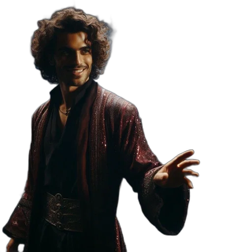staff, jacket, sword, face transparent PNG cut-out