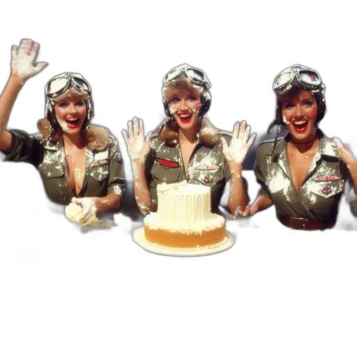 3d render, concept art, three, women transparent PNG cut-out
