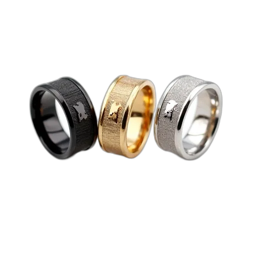 jewelry, 3d render, set, three transparent PNG cut-out