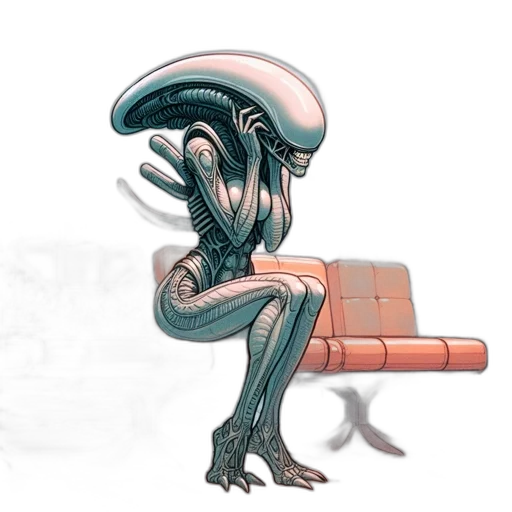 creature, robot, furniture, staff transparent PNG cut-out