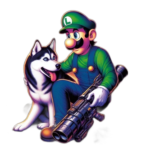 animal, weapon, staff, pixel art transparent PNG cut-out