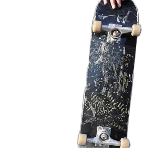 weapon, photorealistic, skateboard, graffiti transparent PNG cut-out