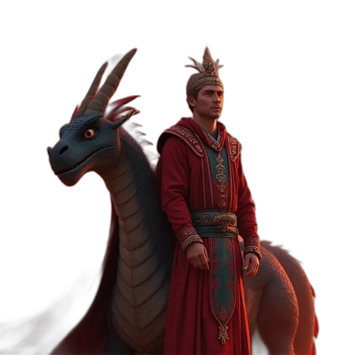 dragon, staff, sword, animal transparent PNG cut-out