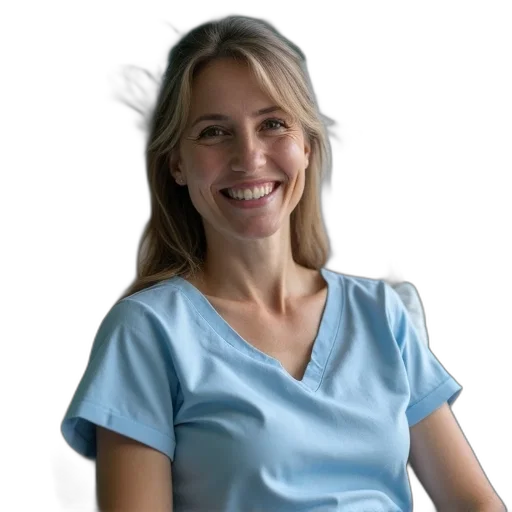 staff, woman, smiling, hospital transparent PNG cut-out