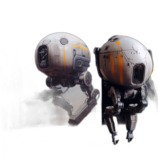 robot, mask, weapon, concept art transparent PNG cut-out