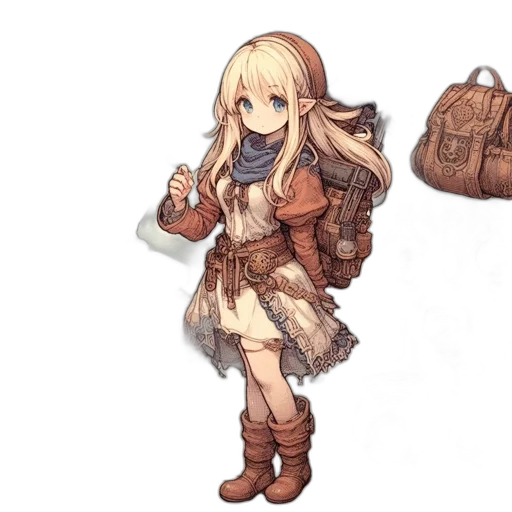 staff, jacket, weapon, dress transparent PNG cut-out