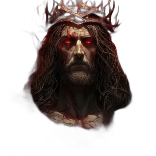 crown, face, creature, concept art transparent PNG cut-out