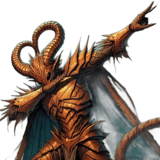 dragon, creature, staff, animal transparent PNG cut-out