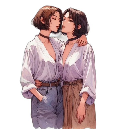 jacket, dress, watercolor, concept art transparent PNG cut-out