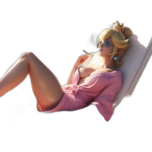 crown, concept art, 3d render, vaporwave transparent PNG cut-out