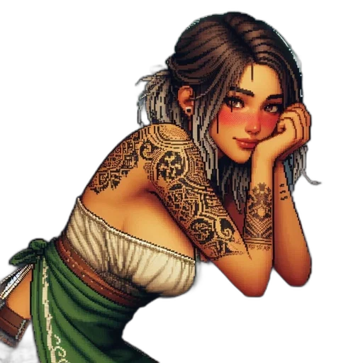 dress, jewelry, fantasy art, concept art transparent PNG cut-out