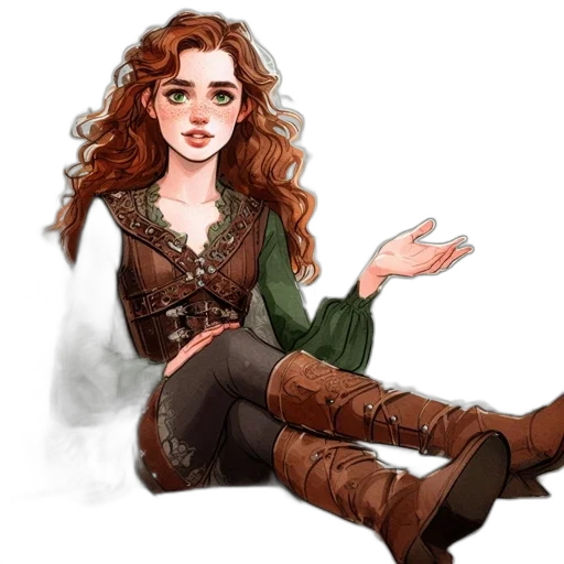 dress, fantasy art, concept art, watercolor transparent PNG cut-out