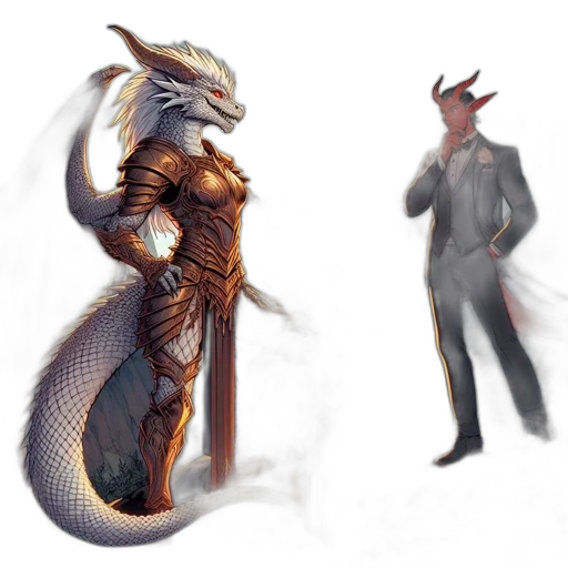 dragon, concept art, fantasy art, 3d render transparent PNG cut-out