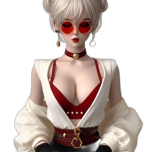 staff, dress, jewelry, fantasy art transparent PNG cut-out