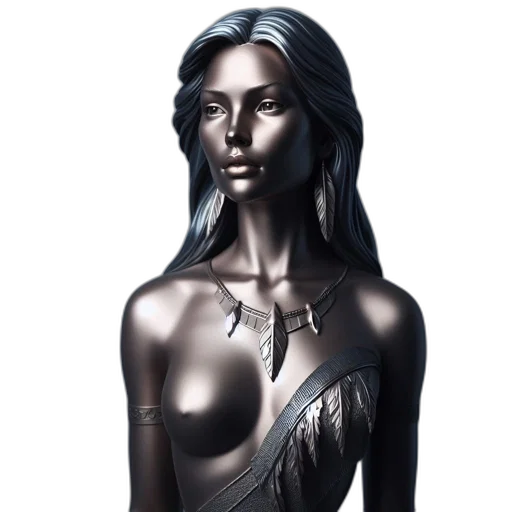 jewelry, dress, face, fantasy art transparent PNG cut-out