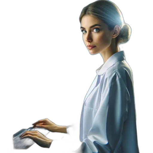 staff, dress, jewelry, face transparent PNG cut-out
