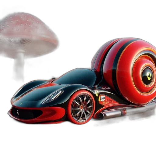 car, 3d render, concept art, photorealistic transparent PNG cut-out