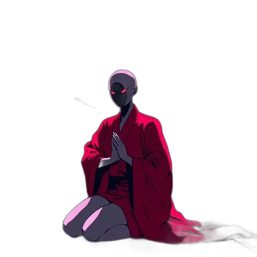 mask, jacket, staff, robot transparent PNG cut-out