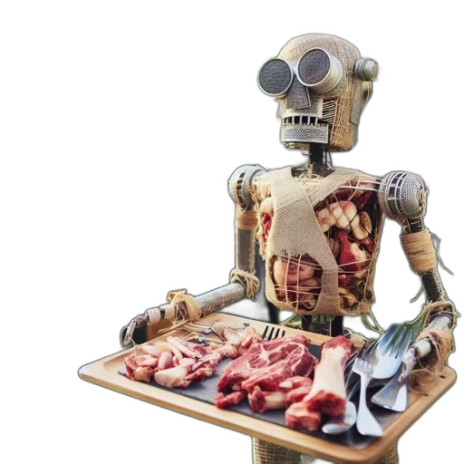 robot, food, animal, concept art transparent PNG cut-out