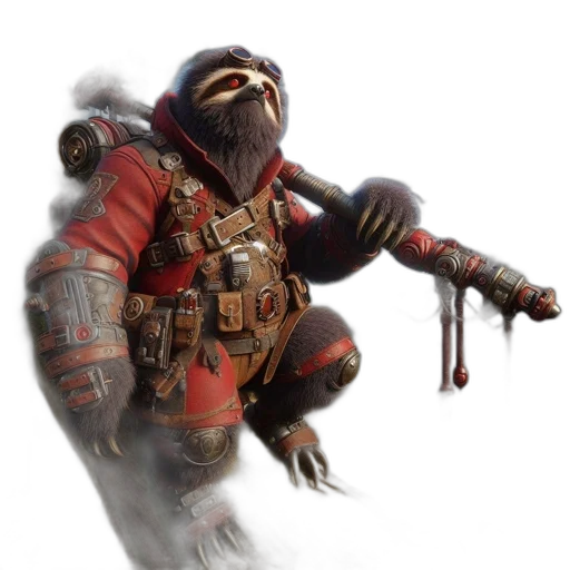 creature, staff, robot, weapon transparent PNG cut-out
