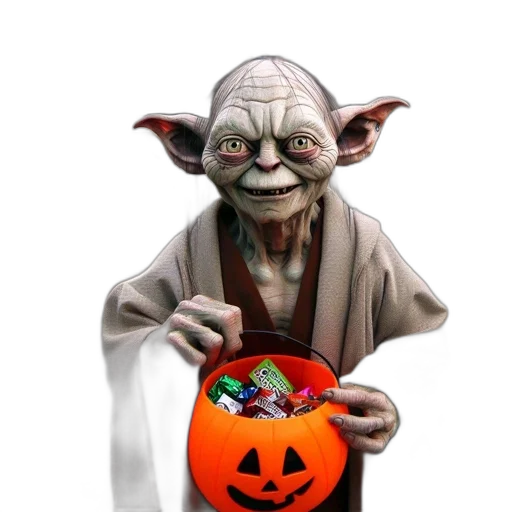 3d render, concept art, photorealistic, halloween transparent PNG cut-out