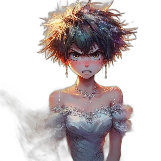 dress, mask, crown, face transparent PNG cut-out