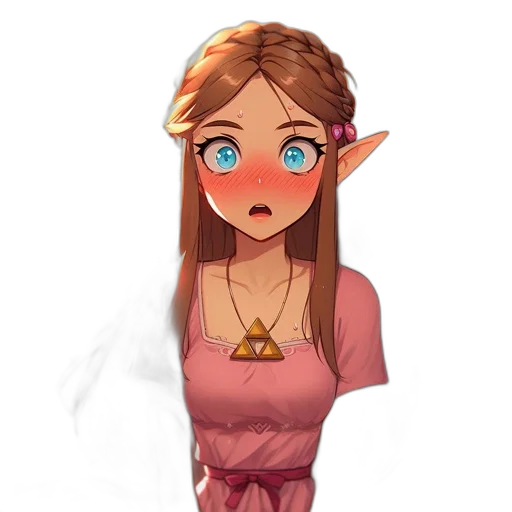 staff, dress, face, jewelry transparent PNG cut-out