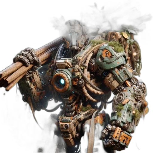 robot, weapon, face, mask transparent PNG cut-out