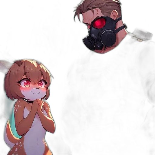 mask, creature, face, robot transparent PNG cut-out